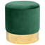 Adysen 39cm Wide Velvet Tufted Circle Pouffe Ottoman with Storage