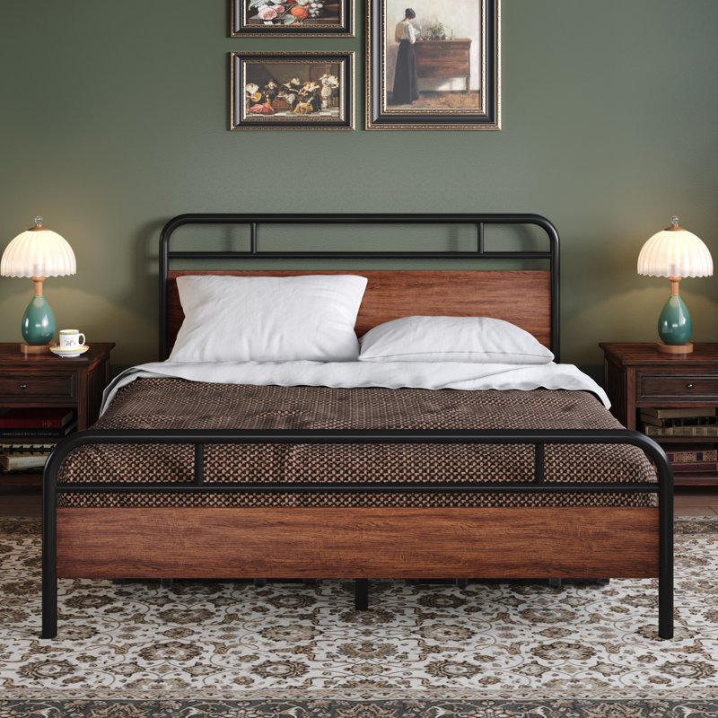 Aveana Platform Bed, Walnut, Full