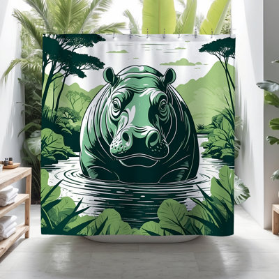 Rideau de douche Samson Hippo