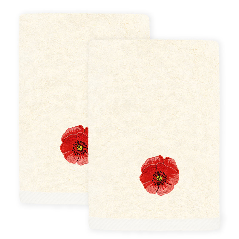 2 Piece Turkish Cotton Fingertip Towel Set, Beige
