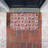 Pink Kitchen Fruits Checkered Outdoor Door Mat, design by Lil' Rue, 18"x30"