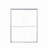 56"-60"W*72" H Semi-Frameless Double Sliding Shower Door, Shower Door, 1/4" (6Mm) Thick SGCC Tempered Glass Door-123404434