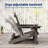 Smooth Motion Glider Adirondack Chair, 3-Position Adjustable Outdoor Chair, HDPE Easy Assembly & Ergonomic Back Support for Patio-126056222