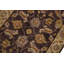 Tapis brun en laine noué à la main à motif floral 2 pi x 3 pi Baccio