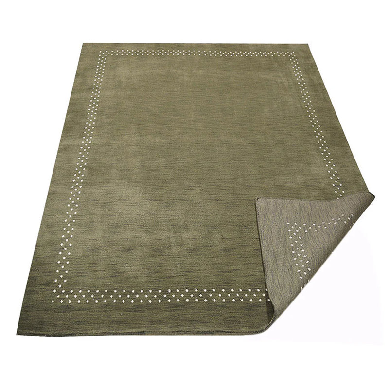 Tapis écologiques en laine noué à la main Raghi, Rectangulaire 3 pi x 5 pi