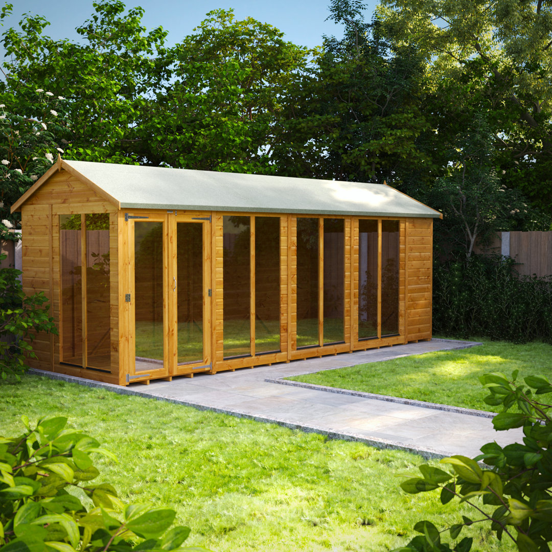 Powersheds 18 x 6ft Timber Tongue & Groove Apex Summerhouse