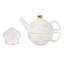 Spring Pansies Tea For One with Tea Bag Holder