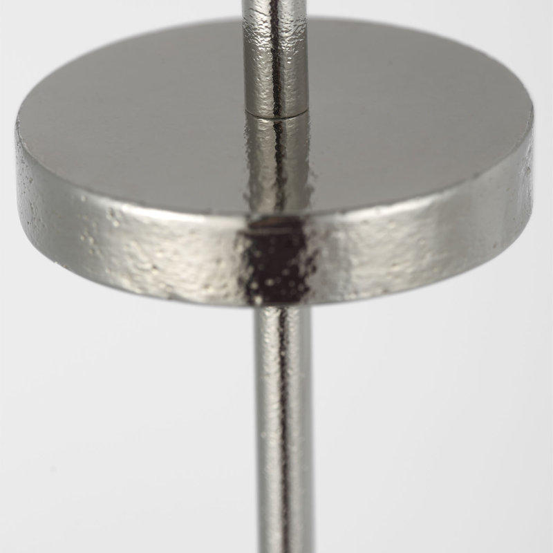 Kelly Wearstler Sene Rechargeable Table Lamp, 12.25" H x 3.25" W x 3.25" D, Silver, 1.5 W