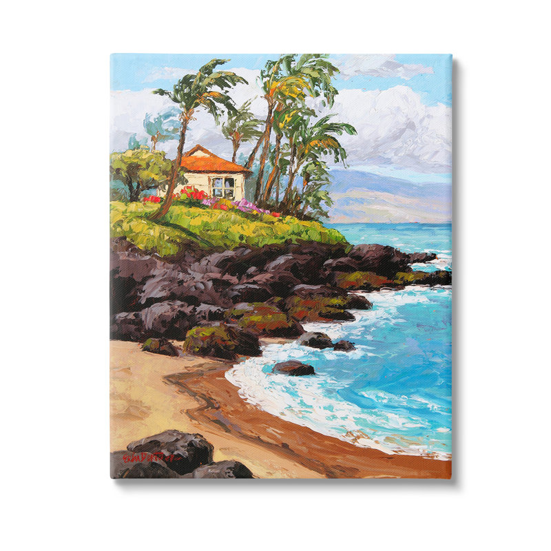 «Tropical Cottage Cove» par Erin Dertner sur, H 20 po x l 16 po