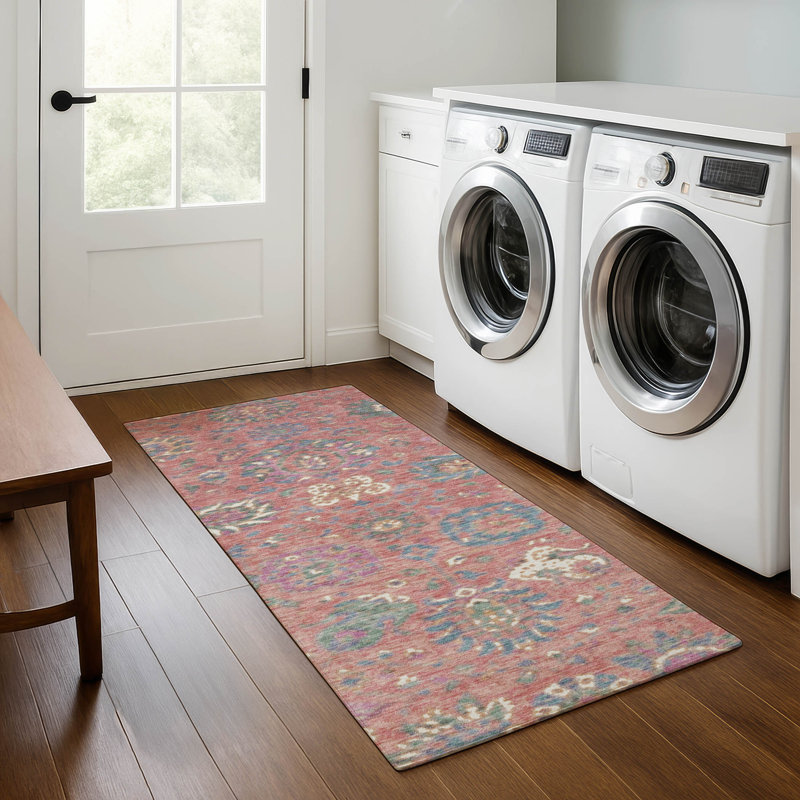 Premium Machine Washable Ariel Global Rug, Runner 2'3" x 7'6"
