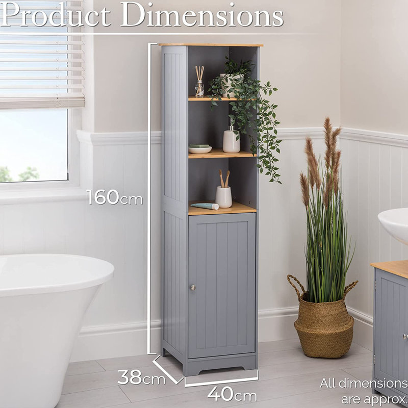 Gwydion Freestanding Linen Cabinet