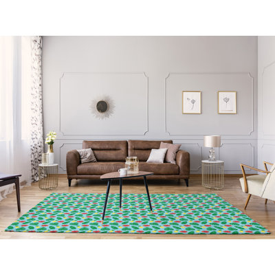 Tapis bleu tropical