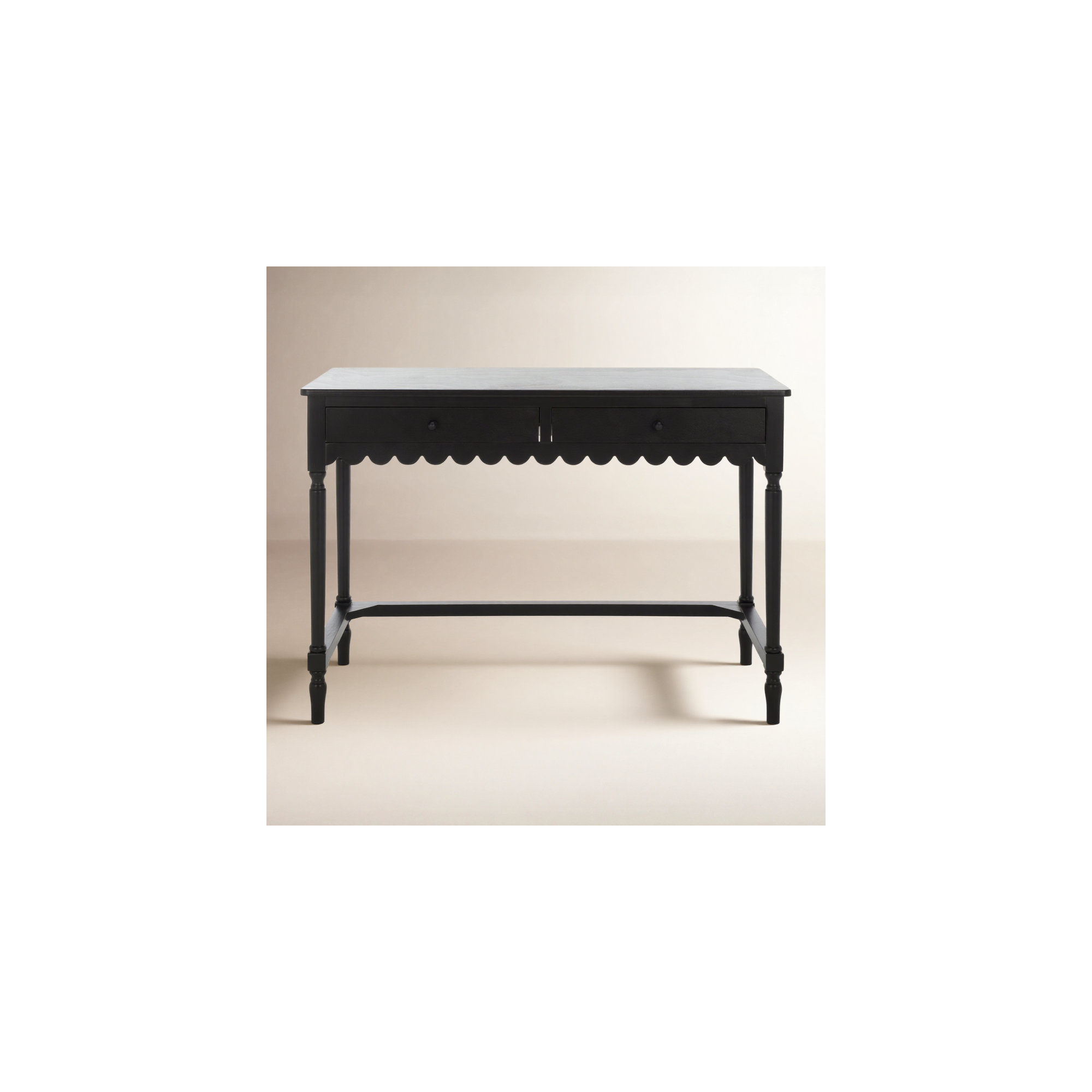 Branden 2 Drawer Desk, Black