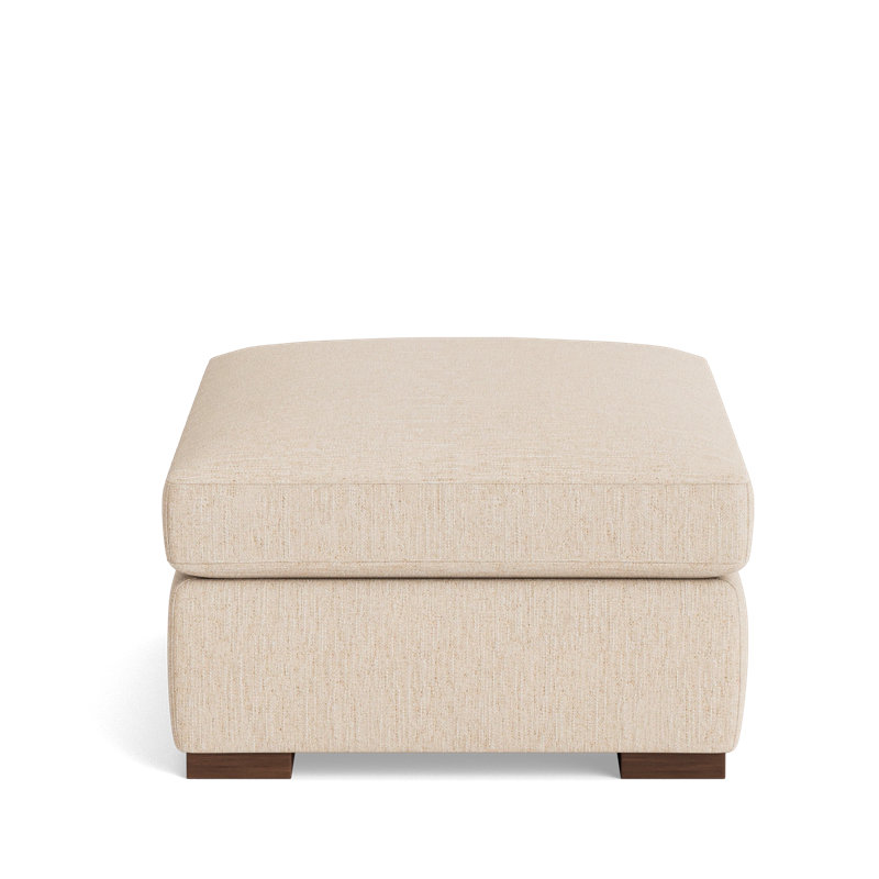 Lucca Ottoman, Performance Weave - Tan