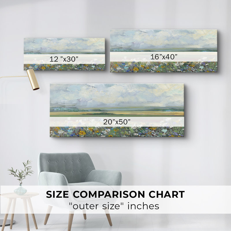 Far Afield- Gallery Wrapped Canvas -Ready to Hang, 16" H x 40" W