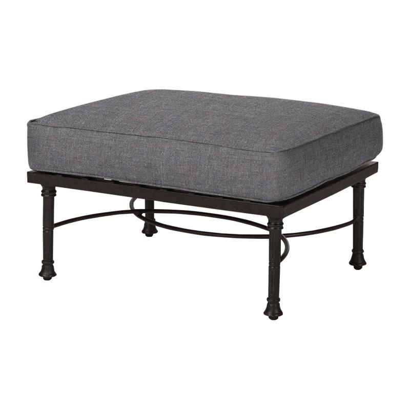 Florence Sectional Ottoman with Cushion, Desert Bronze, Cast Slate Sunbrella® Plainweave