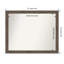 Miroir mural non biseauté en bois franc Moka-1868621066