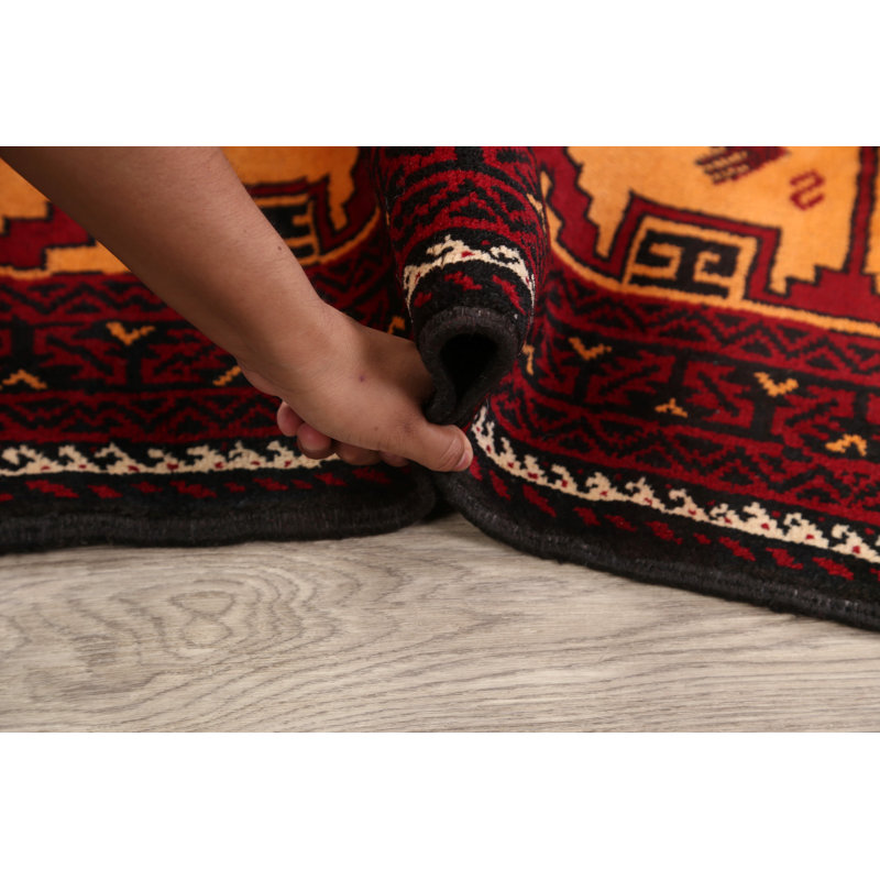 One-of-a-Kind 3'2" X 5'11" New Age Wool Area Rug in