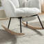 Chaise berçante en tissu avec repose-pieds Teddy-472144125