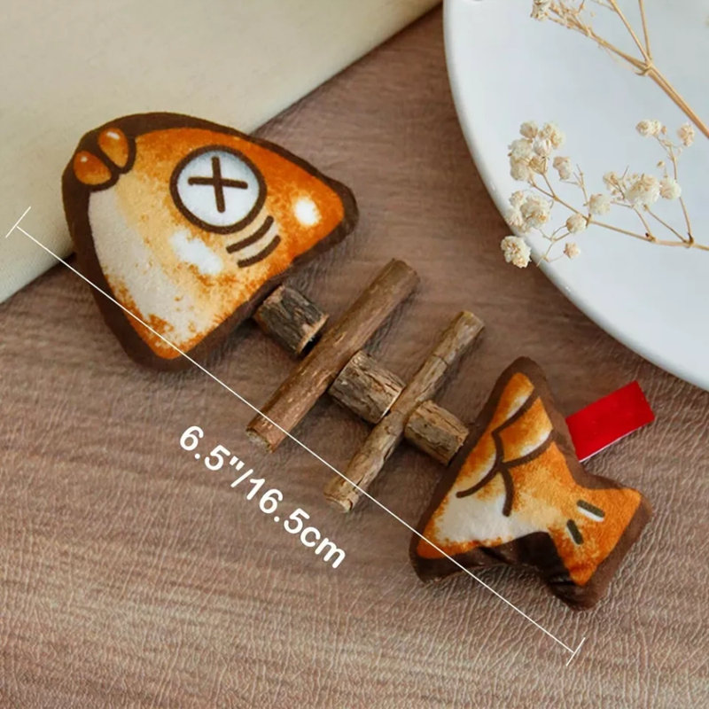2 x jouets pour chat en bois