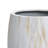 15.8'' D 2-Piece Round Planter Set, White Brown Faux Marble Indoor Outdoor Flower Pots with Drainage Hole-2040961043-2040961042