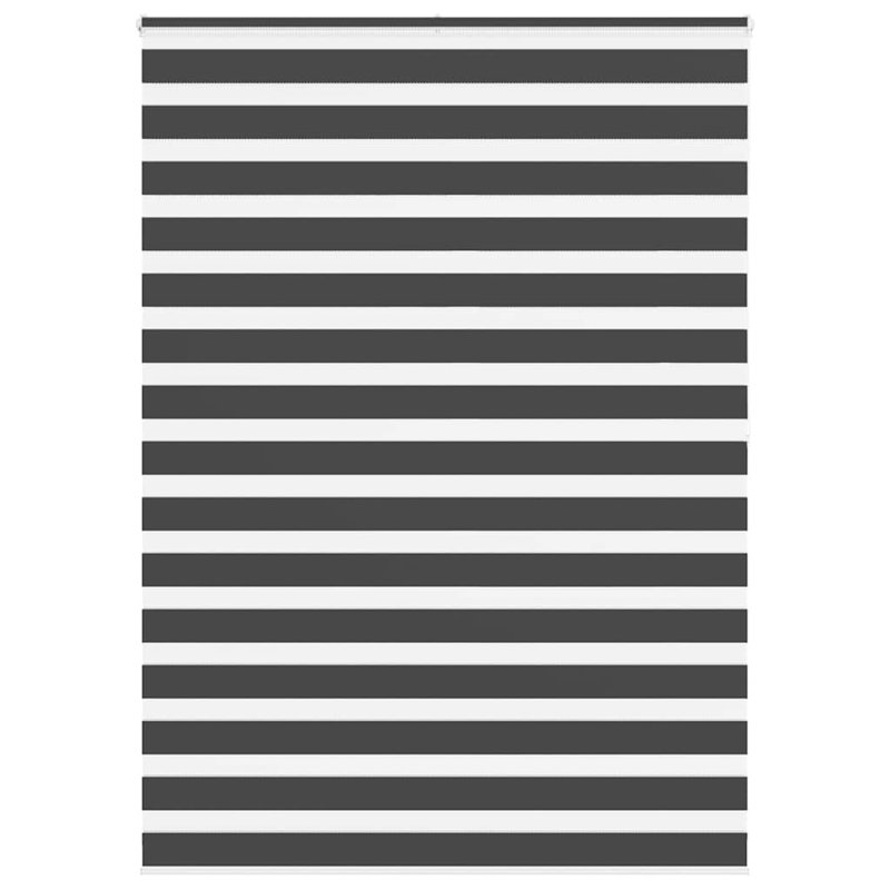 George Oliver Zebra Blind Polyester, Black, 165cmW x 200cmL
