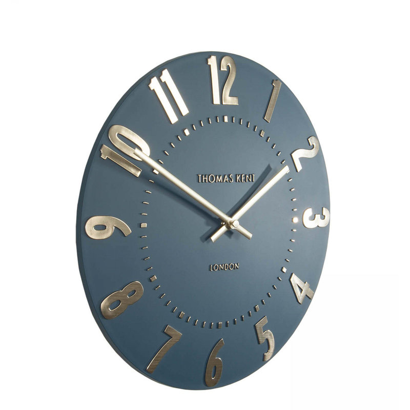Mulberry Metal Wall Clock, Blue, Small