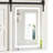 White Cabinet with LED Lights Mirror