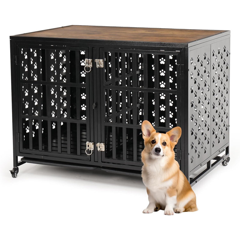 Niche pour chien Evanee, H 30,7 po x l 38 po x P 25,2 po