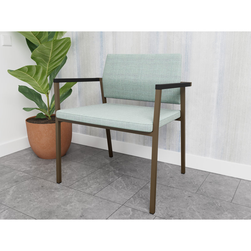 Fauteuil de réception Avon Rx, Bronze, Vinyle Chambray écume de mer