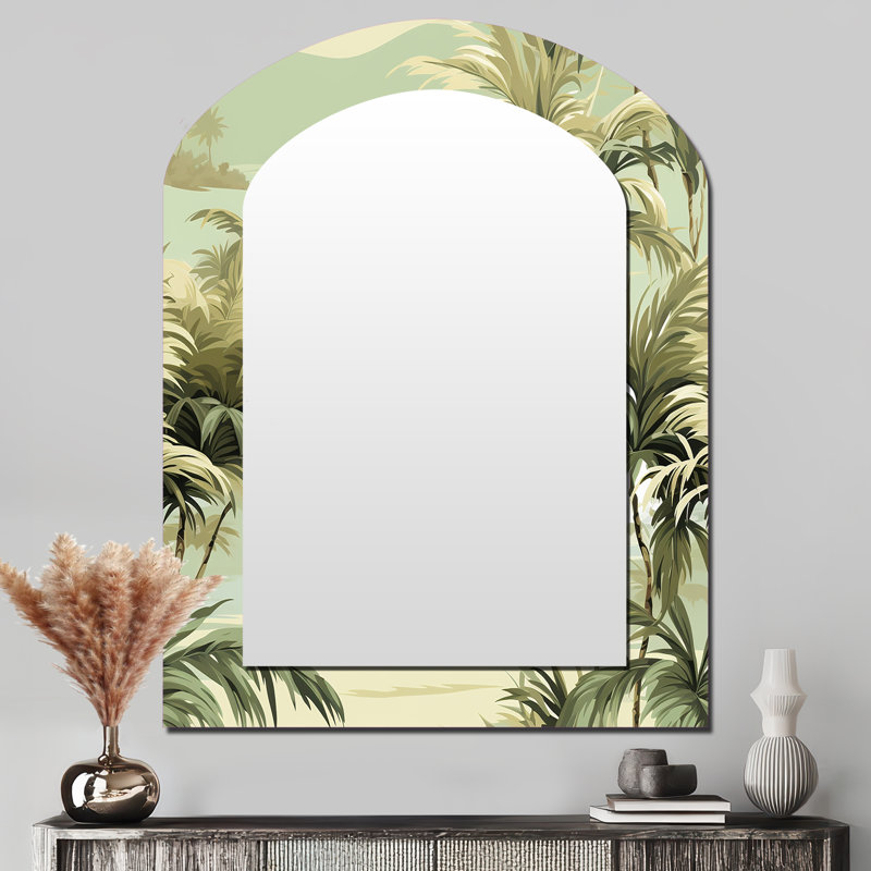 Motif côtier Coastal Palm Paradise, 43 po x 33 po