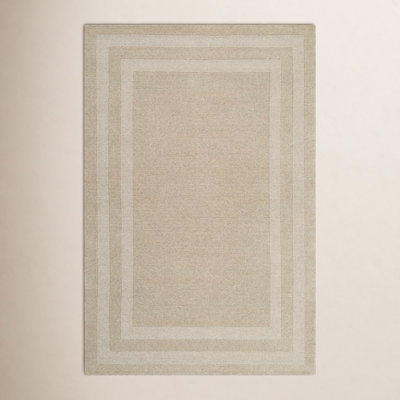 Pierson Oatmeal Beige Hand-Tufted Oriental Rug