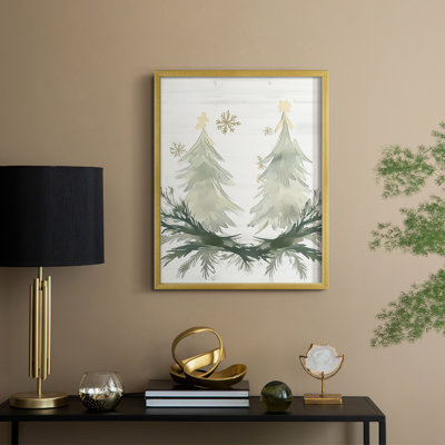 «Christmas Holiday Art», reproduction encadrée Ccclxxx - bois massif