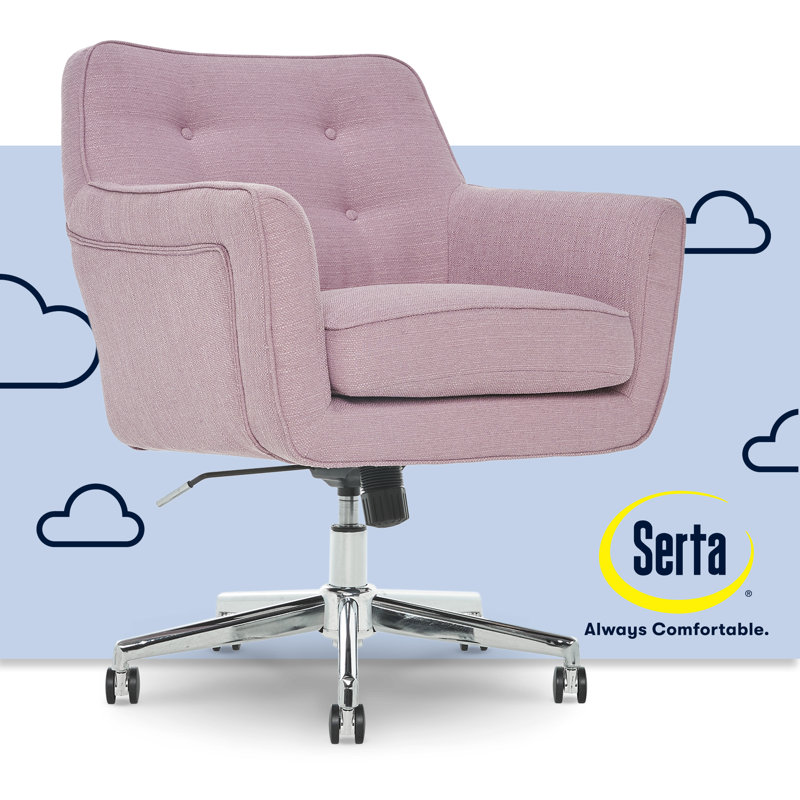 Chaise de bureau Serta Ashland, Lilas