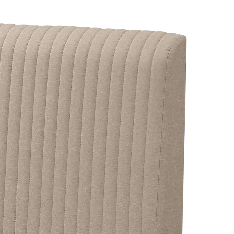 Upholstered Storage Bed, Beige, Kingsize (5')