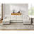 141.73'' Modular Upholstered Sectional Sofa For Living Room-341273656