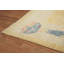 Tapis floral floral art déco 14 x 14