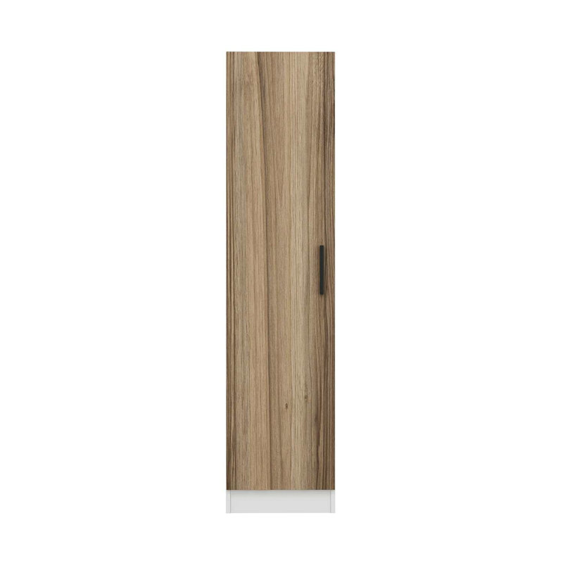 Armoire Wesa, H 20,5 po x l 17,7 po x P 74,8 po, Blanc/naturel