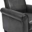 Fauteuils d'appoint, fauteuil confortable, fauteuil de lecture, salon, chambre à coucher, bureau, salle d'attente, similicuir, gris foncé