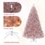 Christmas Tree, Artificial Pencil Christmas Tree with Sturdy Metal Stand & Realistic Branch Tips, Slim Skinny Xmas Holiday Decoration for Halloween, Home, Office-65532424