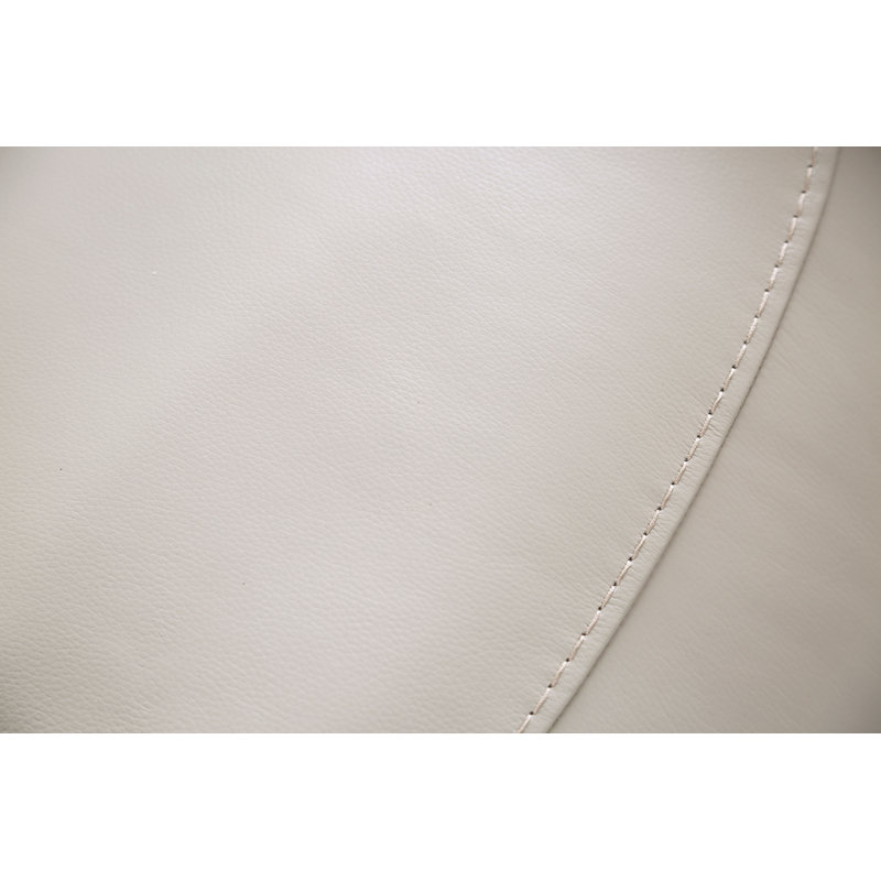 Causeuse inclinable en cuir Chelo, Beige