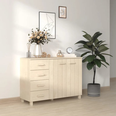 Hardev 113cm Solid Wood Sideboard