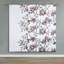 Édredon simple avec taies florales mauves et grises-128603855