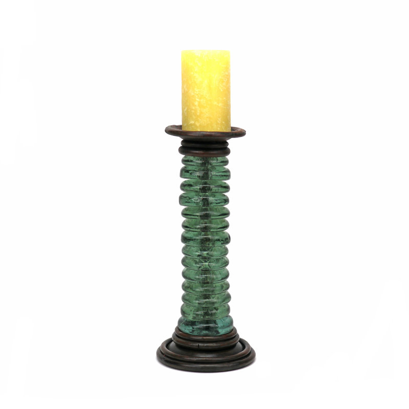 Rhine Candlestick, 9" H x 4" W x 4" D