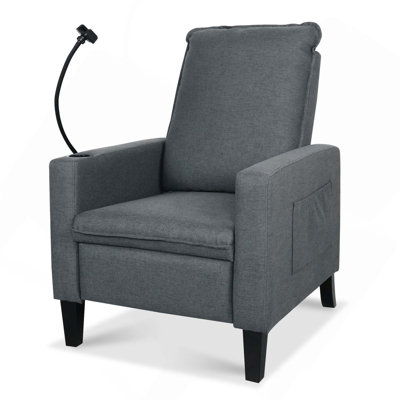 Adjustable Recliner Sofa Chair with Phone & Cup Holders for Adults
