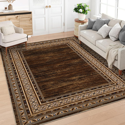 Modern Rugs for Living Room Soft Geometric Area Rug Non Slip Stain Resistant Carpet