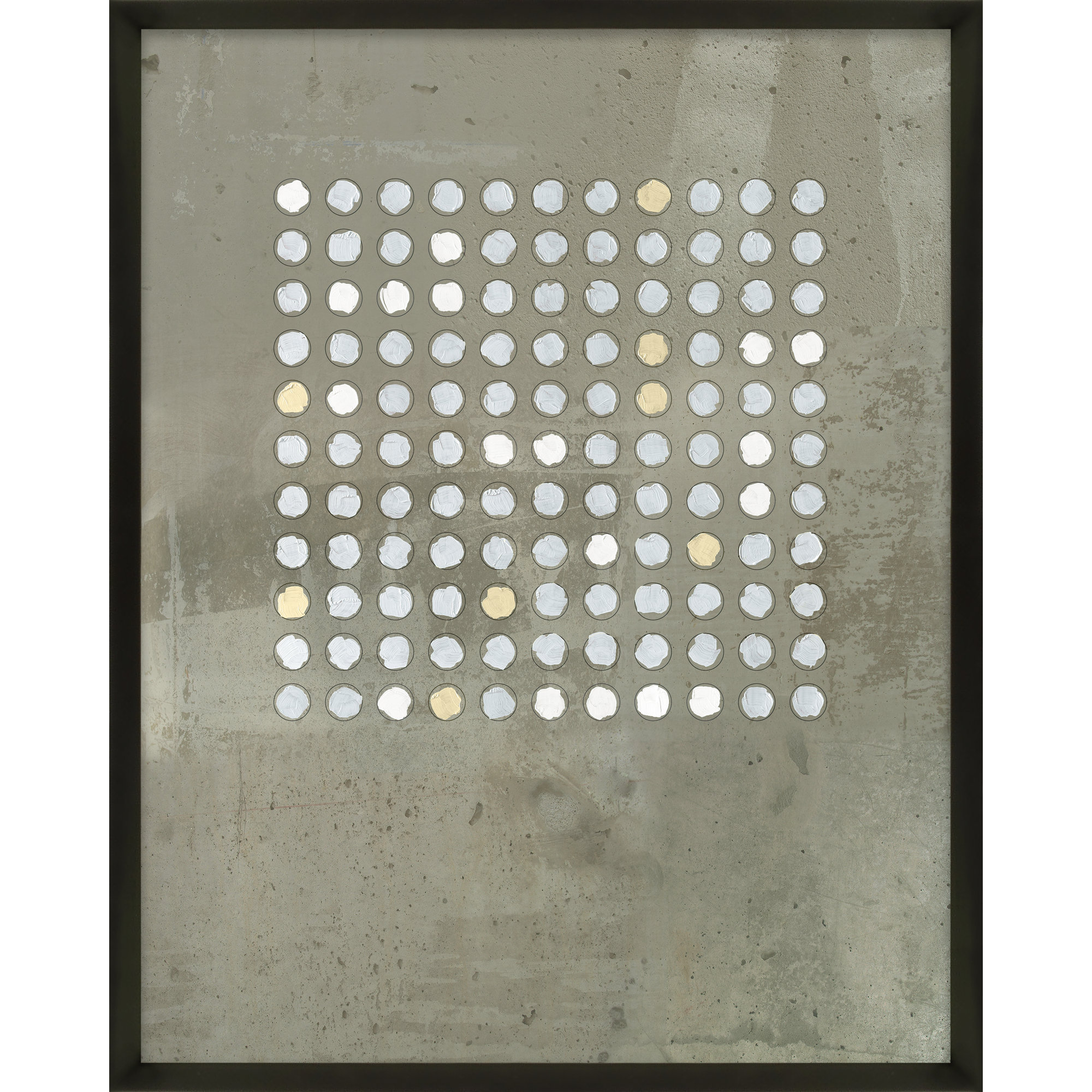 Circles In Squares 2 by Jacques Pilon, Black, 25" H x 20" W x 1.25" D