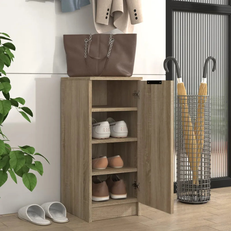 4 Pair Shoe Storage, Sonoma Oak