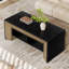 Table basse rectangulaire avec rangement à 2 niveaux