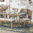 Dining Room Table And Chairs With Bench, Rustic Wood Dining Set